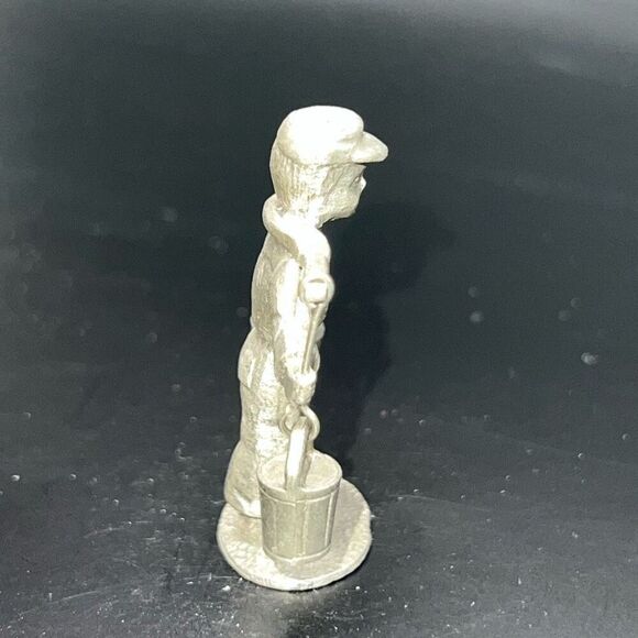 Vintage Dutch Artil Pewter Miniatures of a Dutch Boy in Traditional Costume - Picture 6 of 7